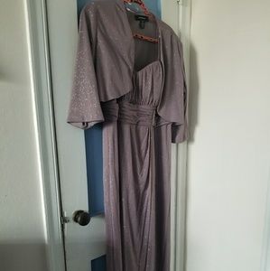 Size 16 Glittery long dress with jacket